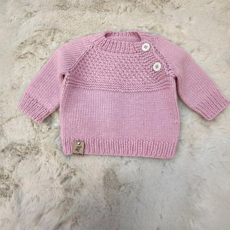 KnitJoy Newborn Knitted Set – Merino Sweater, Pants, Hat & Booties, Winter Knit Baby Clothes