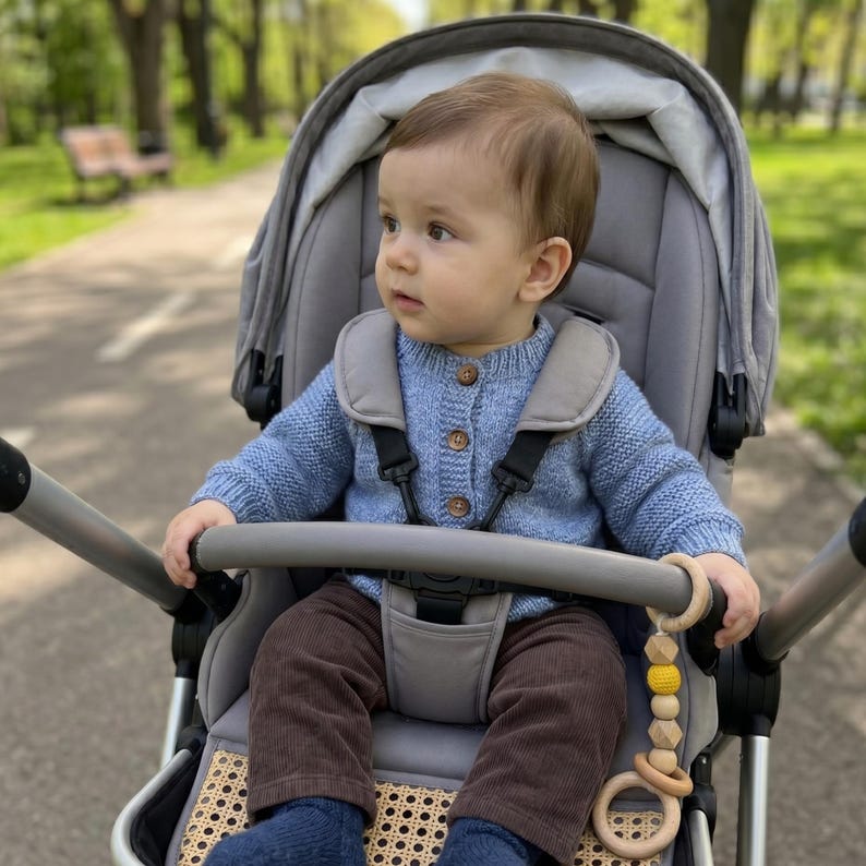 Adorable Blue Knit Cardigan for Baby Boys – Soft Cotton Spring Knitwear