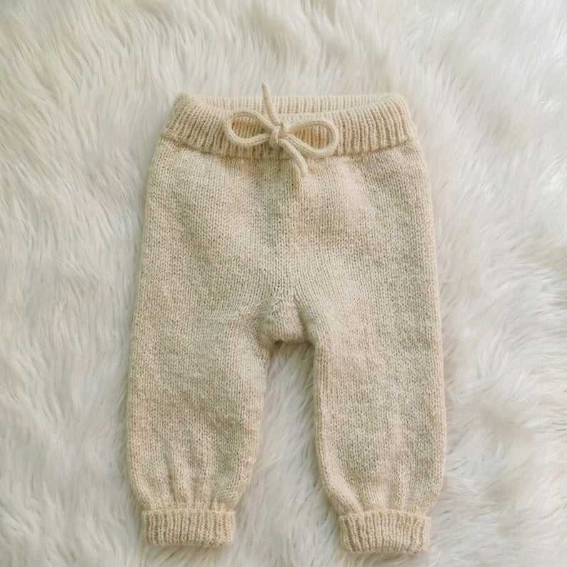 KnitJoy Handmade Merino Wool Baby Set – Cozy Cardigan, Pants, Hat & Booties for Baby Girls